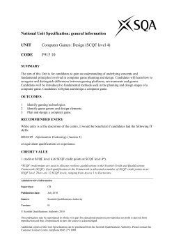 Computer Games Design