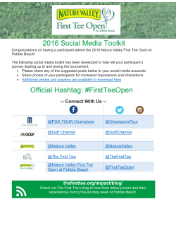 2016 Social Media - The First Tee Intranet