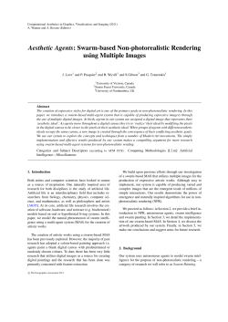 Aesthetic Agents: Swarm-based Non-photorealistic Rendering using