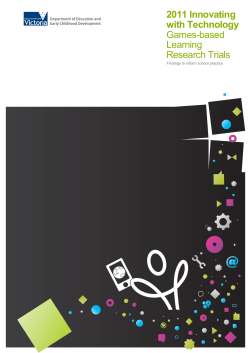 2011 Innovating with Technology Games