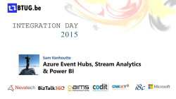 Event Hub - BizTalk User Group