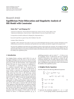 Equilibrium Point Bifurcation and Singularity Analysis of HH Model