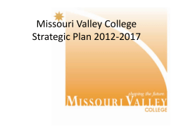 Missouri Valley College Strategic Plan 2012-2017