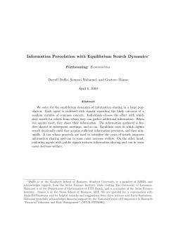 Information Percolation with Equilibrium Search Dynamics