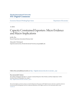Capacity Constrained Exporters: Micro