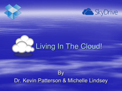 Storage In The Cloud