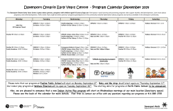 Program Calendar September 2014 - Davenport