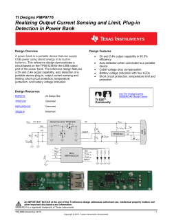 Realizing Output Current Sensing and Limit