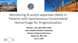 Monitoring N-acetyl-aspartate (NAA)