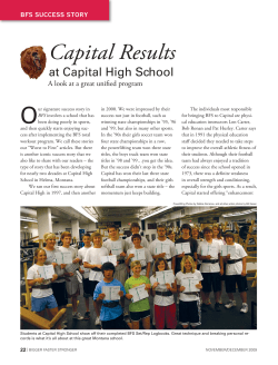 Capital Results - Bigger Faster Stronger