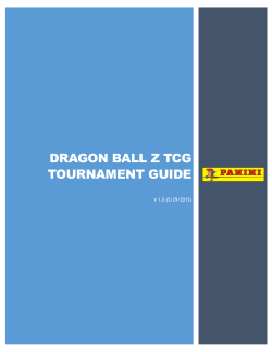 dragon ball z tcg tournament guide