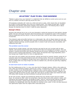 ACTION plan to sell a business chapter one