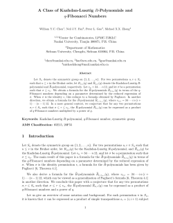 A Class of Kazhdan-Lusztig R-Polynomials and q
