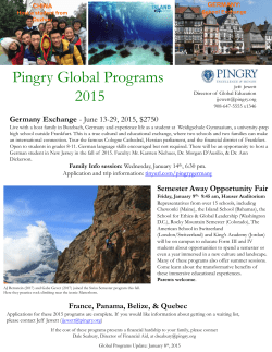 Pingry Global Programs