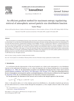 An efficient gradient method for maximum entropy regularizing