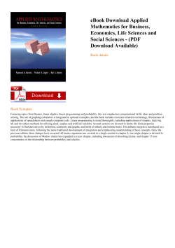 eBook Applied Mathematics for Business, Economics