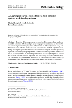 Mathematical Biology