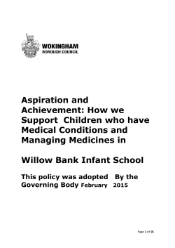 Aspiration and Achievement: How we Support Children who have