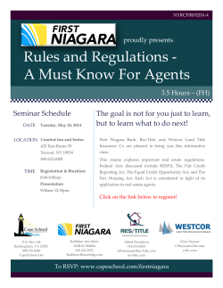 Rules and Regulations - A Must Know For Agents