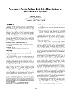 Cost-aware Pareto Optimal Test Suite Minimisation for Service