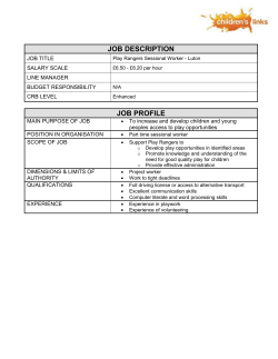 Part 1: JOB PROFILE