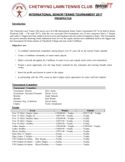 international senior tennis tournament 2017