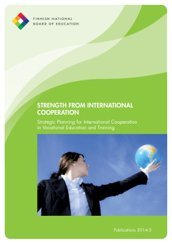 STRENGTH FROM INTERNATIONAL COOPERATION