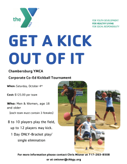Chambersburg YMCA Corporate Co-Ed Kickball Tournament 8 to 10