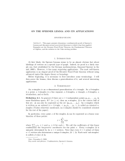 Sperner`s Lemma - Jonathan Huang