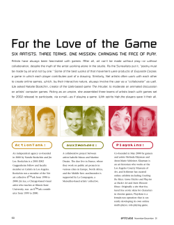 For the Love of the Game