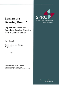 Interaction between the EU ETS and UK climate policy