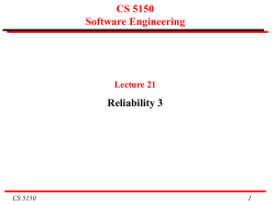 CS 5150 17 Deciding whether to Fix a Bug: Bugs and Features