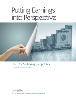 Putting Earnings into Perspective