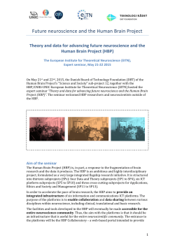 Theory and data for advancing future neuroscience and the Human