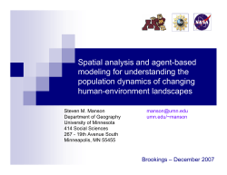 Spatial analysis and agent-based modeling for understanding the