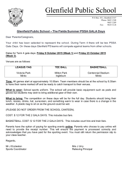 The Fields Summer PSSA GALA Days