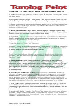 Syllabus for NDA Exam - turning point defence