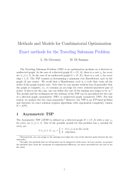 Exact methods for the Traveling Salesman Problem