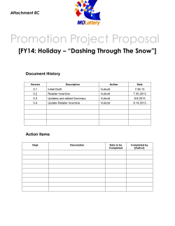 Promotion Drawing Information