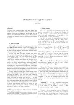 Mixing time and long paths in graphs