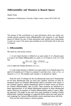 Differentiability and Measures in Banach Spaces