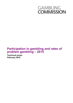 Technical Annex - Gambling Commission