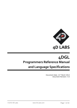 4D LABS 4DGL - 4D Systems, Australia
