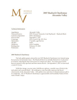Information on Shadrach Block Chardonnay