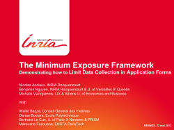 Minimum Exposure - Benjamin NGUYEN