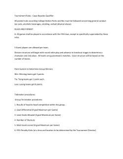 Tournament Rules - Copa Rayados Qualifier
