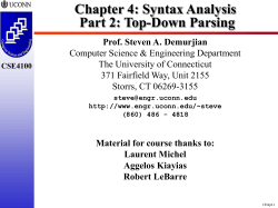 CSE4100 - UConn School of Engineering