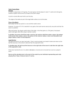 Table Tennis Rules Scoring A match is played