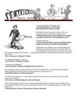 Media Kit/Advertising - The Beachwood Reporter