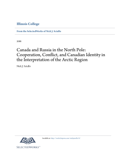 Canada and Russia in the North Pole: Cooperation, Conflict, and